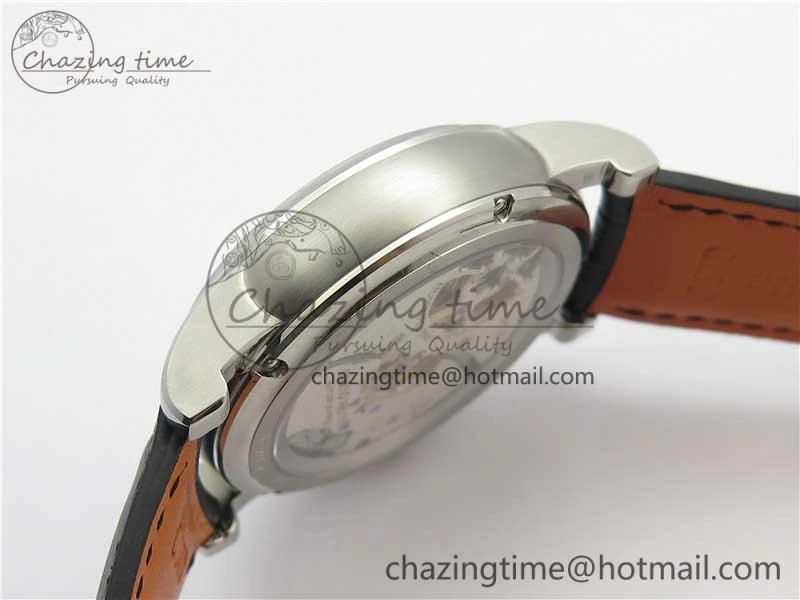 Affordable Hommage Flying Tourbillon RDDBHO0568 SS White Dial on Black Leather Strap 9603