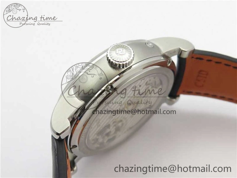 Affordable Hommage Flying Tourbillon RDDBHO0568 SS White Dial on Black Leather Strap 9603