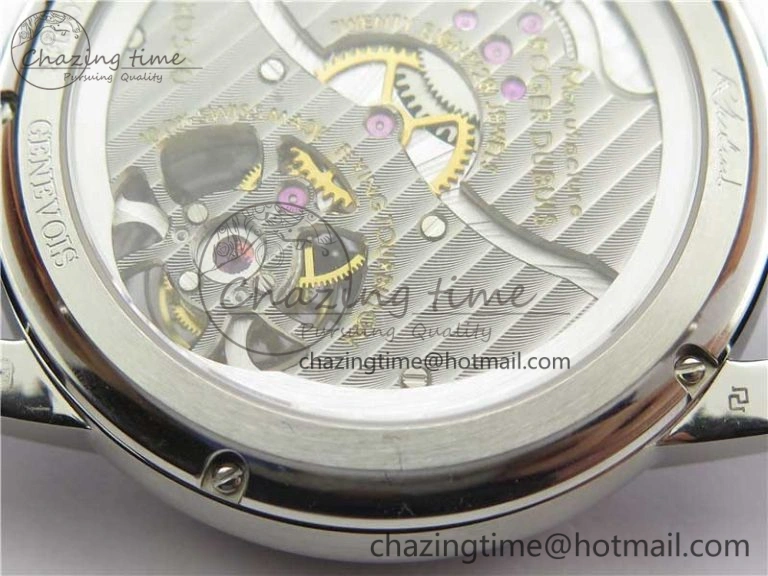 Affordable Hommage Flying Tourbillon RDDBHO0568 SS White Dial on Black Leather Strap 9603