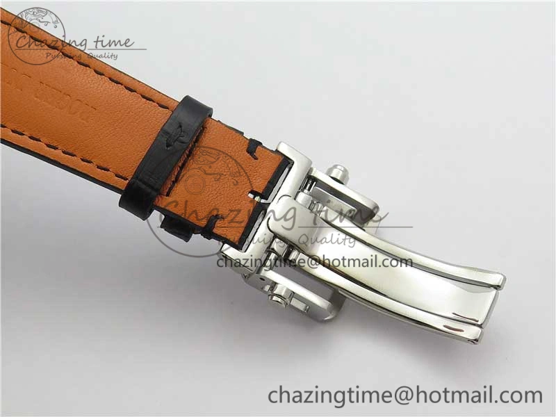 Affordable Hommage Flying Tourbillon RDDBHO0568 SS White Dial on Black Leather Strap 9603