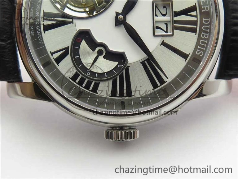 Affordable Hommage Flying Tourbillon RDDBHO0568 SS White Dial on Black Leather Strap 9603
