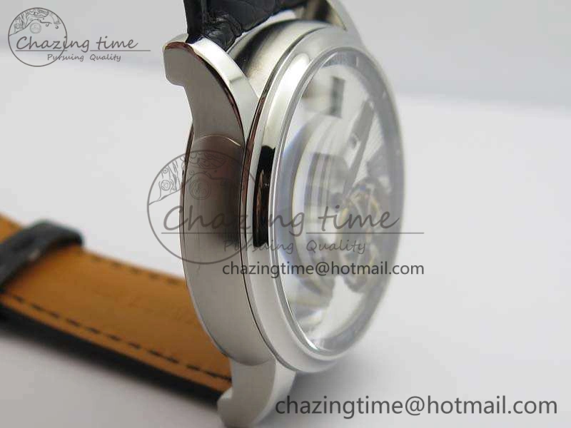 UrbanStyle Hommage Rddbho0562 SS JBF Sliver Dial On Black Croco Leather Strap Double Tourbillion 9617