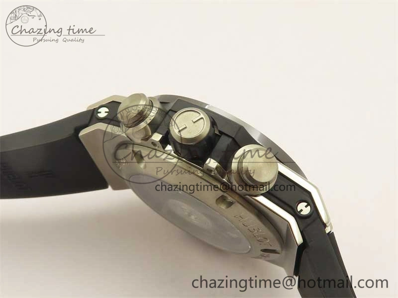 Hublot Big Bang Unico Titanium Ceramic ZF 1:1 Best Edition Skeleton Dial on Black Rubber Strap A Bright 6776