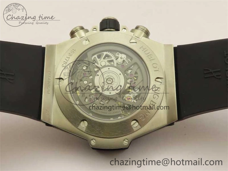 Hublot Big Bang Unico Titanium Ceramic ZF 1:1 Best Edition Skeleton Dial on Black Rubber Strap A Bright 6776