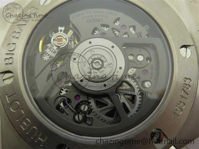 Hublot Big Bang Unico Titanium Ceramic ZF 1:1 Best Edition Skeleton Dial on Black Rubber Strap A Bright 6776