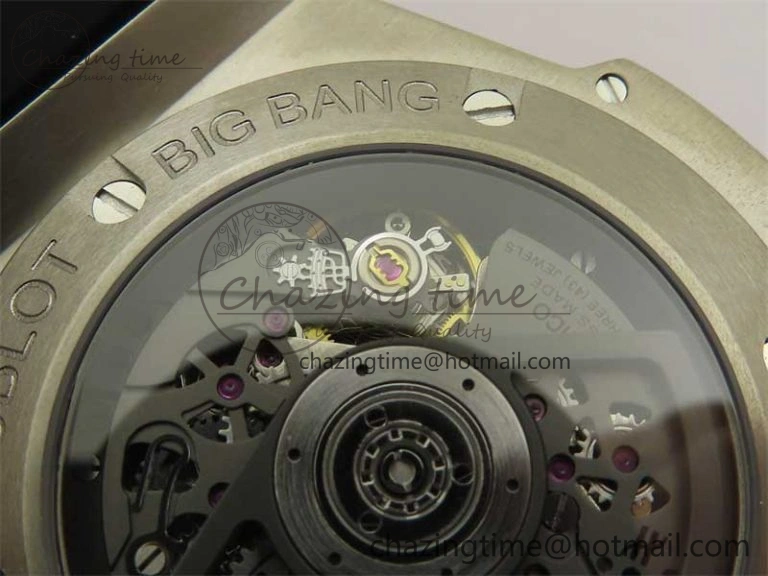 Hublot Big Bang Unico Titanium Ceramic ZF 1:1 Best Edition Skeleton Dial on Black Rubber Strap A Bright 6776