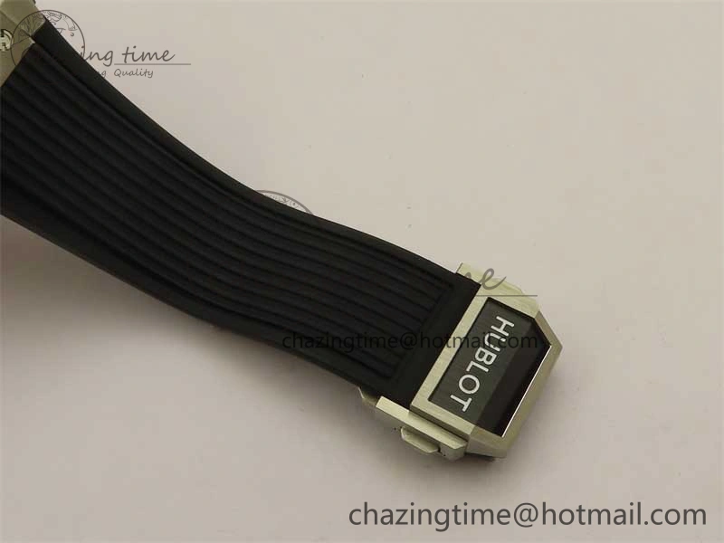 Hublot Big Bang Unico Titanium Ceramic ZF 1:1 Best Edition Skeleton Dial on Black Rubber Strap A Bright 6776