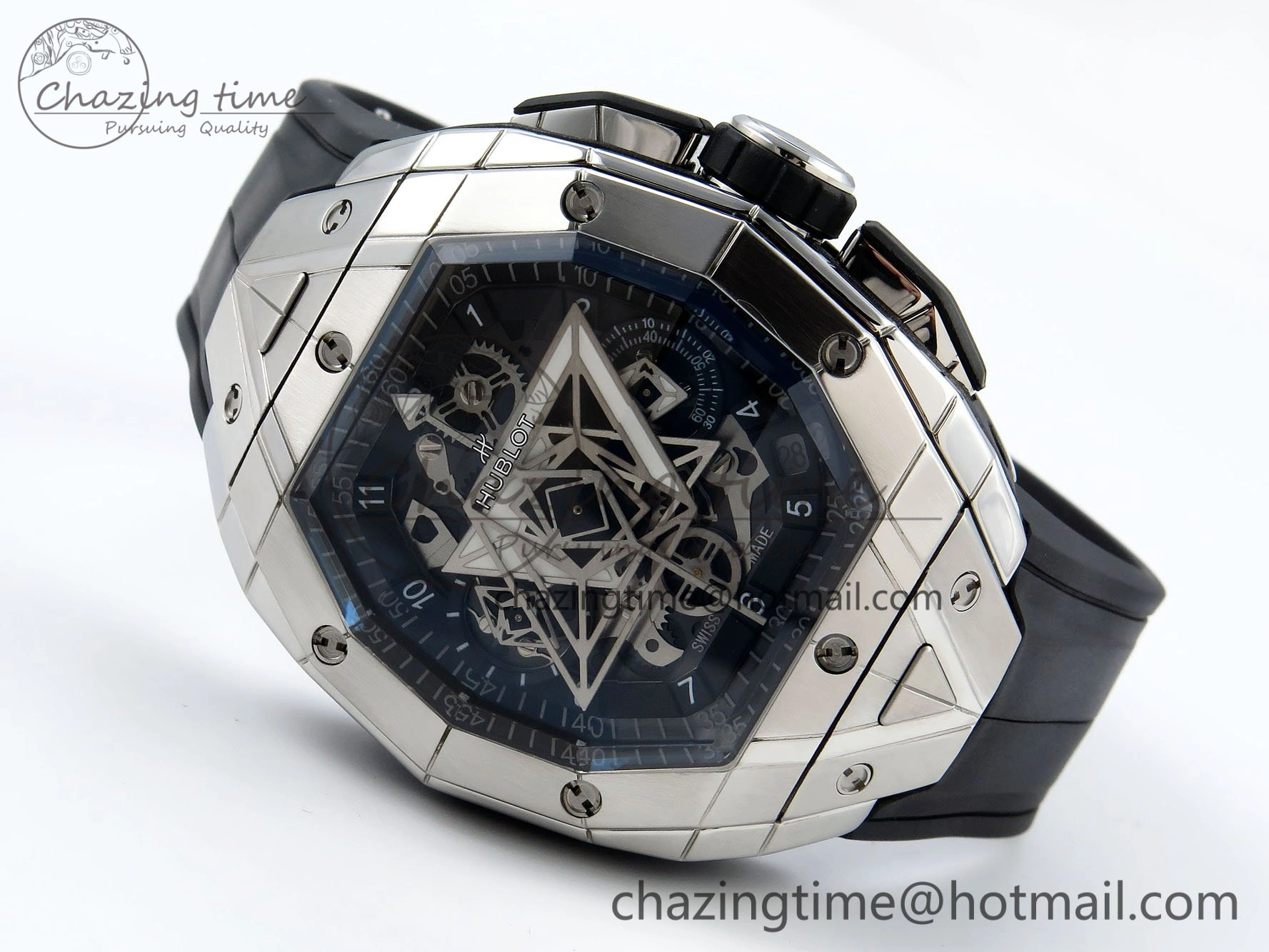 Hublot Spirit Of Big Bang 42mm SS RU Skeleton Dial BLSF HUB Snug 6736