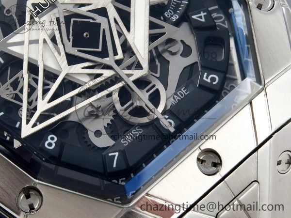 Hublot Spirit Of Big Bang 42mm SS RU Skeleton Dial BLSF HUB Snug 6736