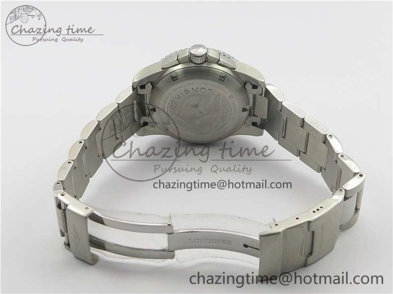Refined HydroConquest Chrono SS Black Ceramic Bezel OXF Best Edition Black Dial on SS Bracelet A 7578