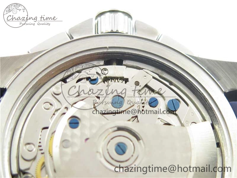 Resilient HydroConquest Chrono SS Blue Ceramic Bezel OXF Best Edition Blue Dial on Blue Rubber Strap A 7576