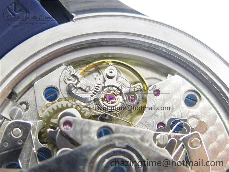 Resilient HydroConquest Chrono SS Blue Ceramic Bezel OXF Best Edition Blue Dial on Blue Rubber Strap A 7576