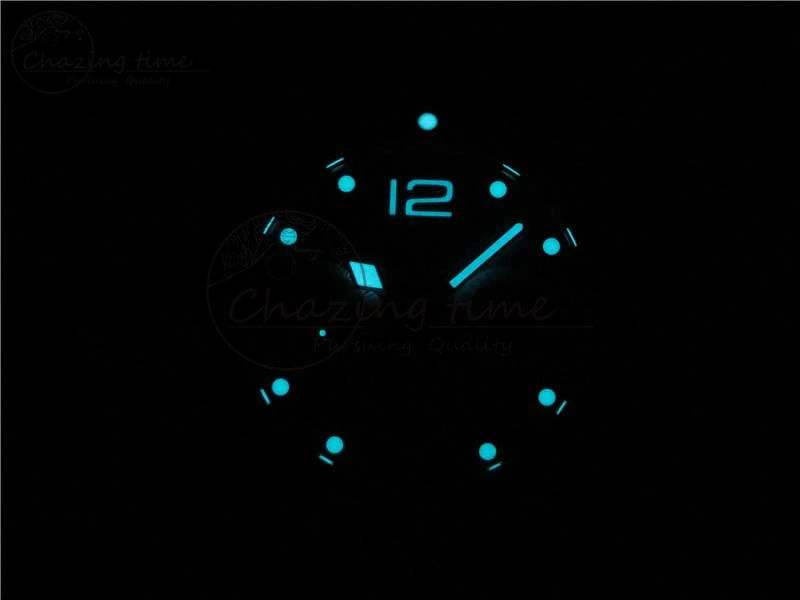 Resilient HydroConquest Chrono SS Blue Ceramic Bezel OXF Best Edition Blue Dial on Blue Rubber Strap A 7576