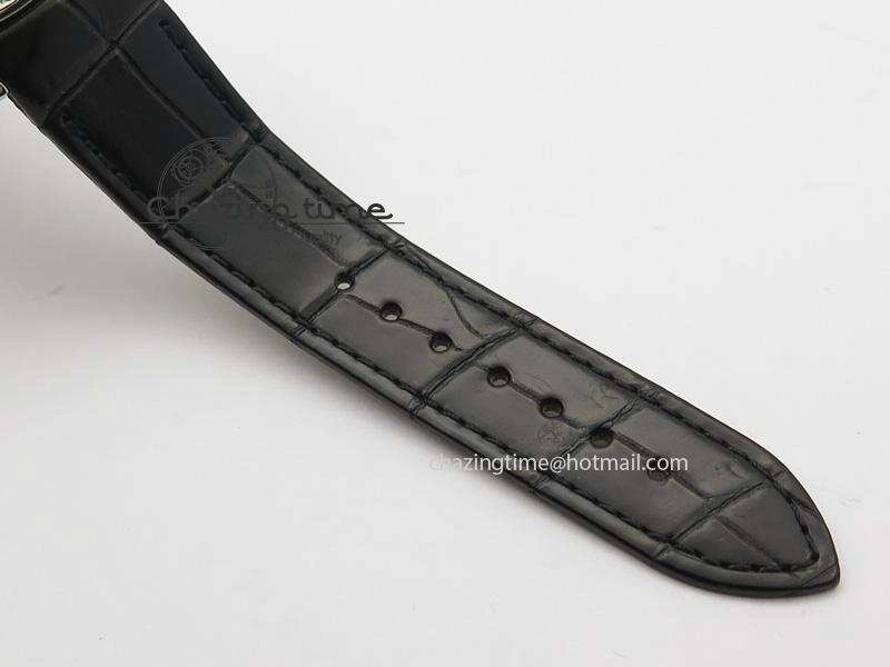 Practical I Giardini Di Bulgari Tourbillon Full Paved Diamonds SS Diamonds Dial On Black Leather Strap 5842