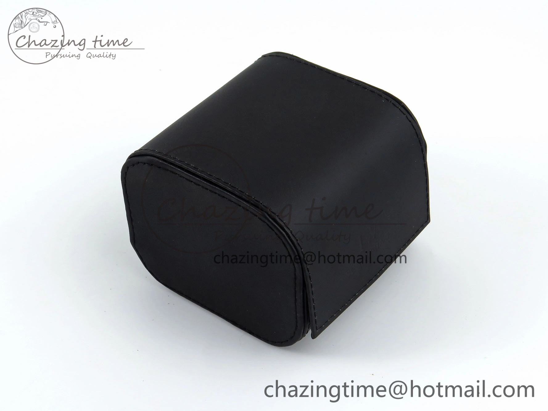Sleek IWC BLACK LEATHER TRAVEL BOX 7085