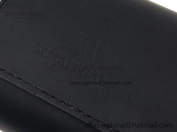 Sleek IWC BLACK LEATHER TRAVEL BOX 7085