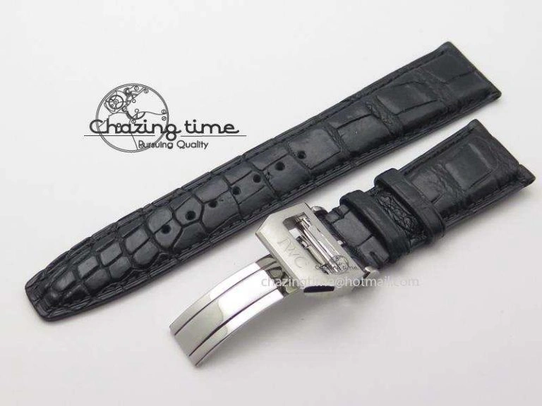 IWC Real Croc Strap With Deployant Buckle ZeroBulk 5174