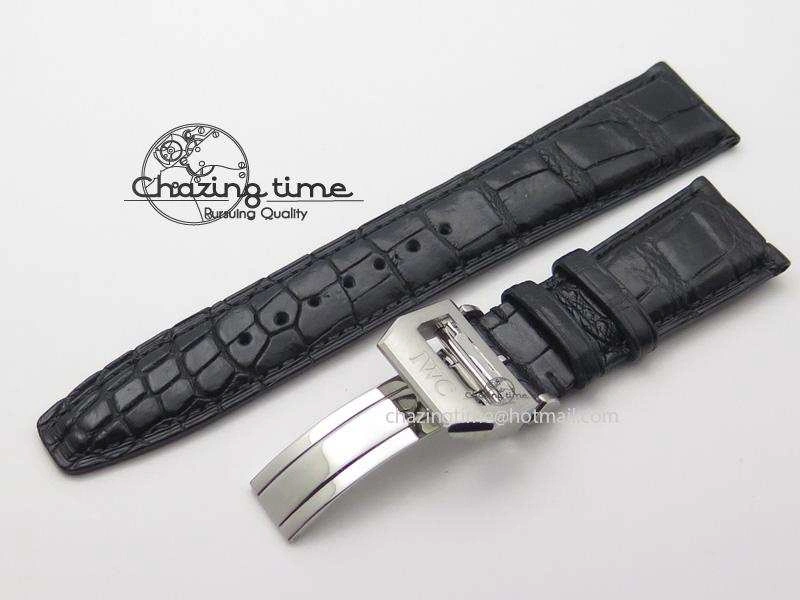 IWC Real Croc Strap With Deployant Buckle ZeroBulk 5174