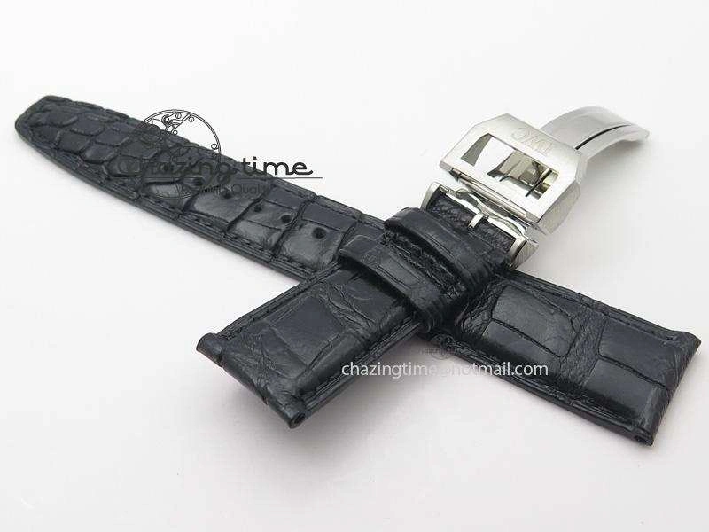 IWC Real Croc Strap With Deployant Buckle ZeroBulk 5174
