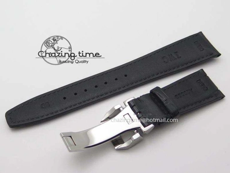 IWC Real Croc Strap With Deployant Buckle ZeroBulk 5174