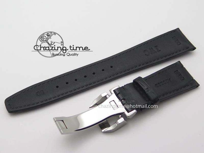IWC Real Croc Strap With Deployant Buckle ZeroBulk 5174