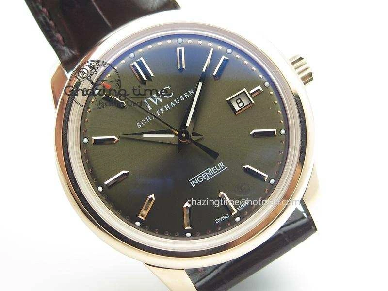 QuickDry Ingenieur St.Laureus MKF 1:1 V2 Best Edition RG Brown Dial On Brown Leather Strap A 7356