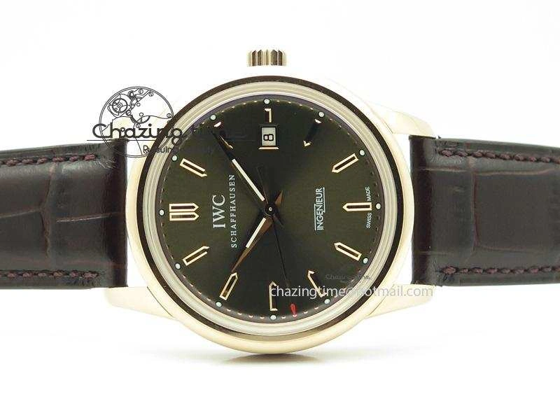 QuickDry Ingenieur St.Laureus MKF 1:1 V2 Best Edition RG Brown Dial On Brown Leather Strap A 7356