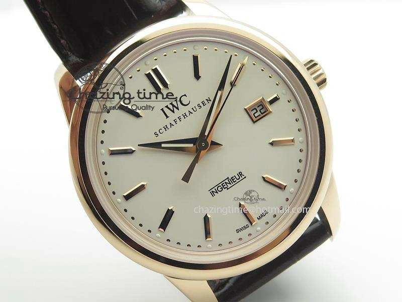 Ingenieur St.Laureus MKF 1:1 V2 Best Edition RG White Dial On Brown Leather Strap A Minimalist 7354