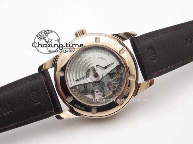 Ingenieur St.Laureus MKF 1:1 V2 Best Edition RG White Dial On Brown Leather Strap A Minimalist 7354