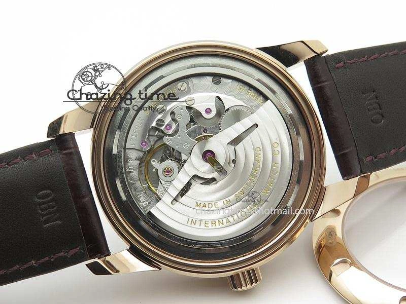 Ingenieur St.Laureus MKF 1:1 V2 Best Edition RG White Dial On Brown Leather Strap A Minimalist 7354