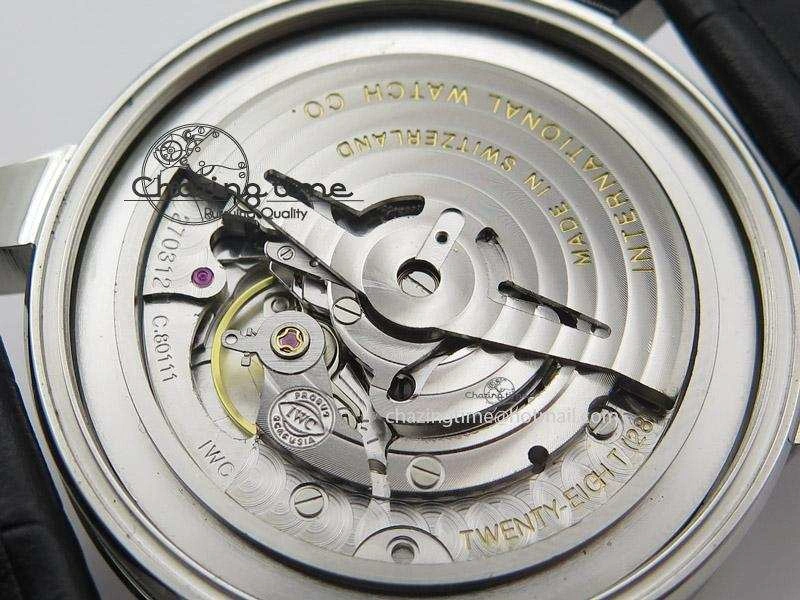 Reliable Ingeniuer St.Laurens SS Black Dial MK 1:1 Best Edition On Black Leather Strap  A 7367