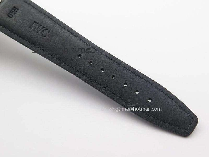 Reliable Ingeniuer St.Laurens SS Black Dial MK 1:1 Best Edition On Black Leather Strap  A 7367