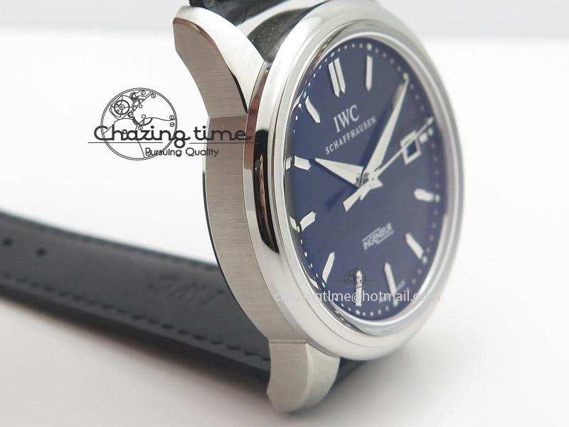 Reliable Ingeniuer St.Laurens SS Black Dial MK 1:1 Best Edition On Black Leather Strap  A 7367