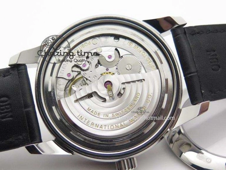 Ingeniuer St.Laurens SS Black Dial MKF 1:1 V2 Best Edition On Black Leather Strap A FlexibleFit 7351