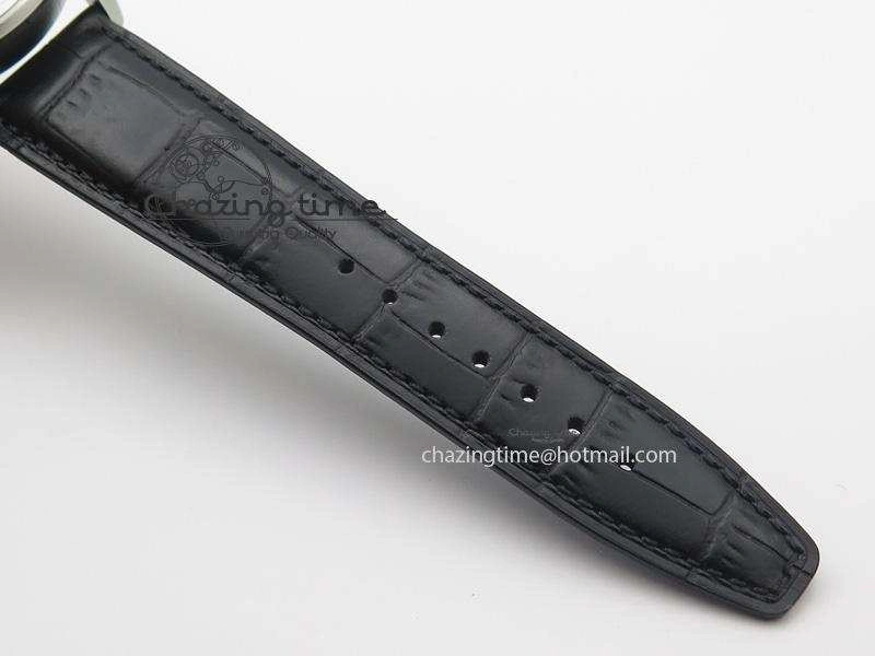 Ingeniuer St.Laurens SS Black Dial MKF 1:1 V2 Best Edition On Black Leather Strap A FlexibleFit 7351