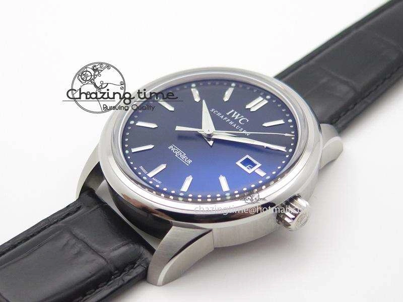 Ingeniuer St.Laurens SS Black Dial MKF 1:1 V2 Best Edition On Black Leather Strap A FlexibleFit 7351