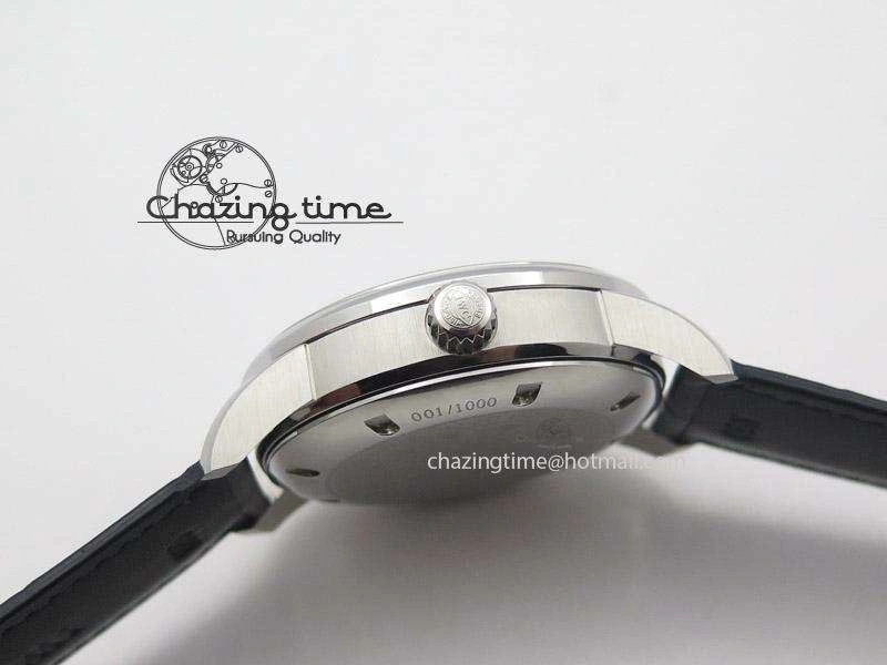 Ingeniuer St.Laurens SS Blue Dial MK 1:1 Best Edition On Black Leather Strap A BestValue 7366