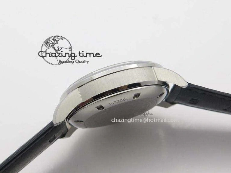 Ingeniuer St.Laurens SS Blue Dial MK 1:1 Best Edition On Black Leather Strap A BestValue 7366
