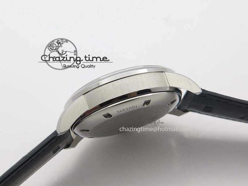 Ingeniuer St.Laurens SS Blue Dial MK 1:1 Best Edition On Black Leather Strap A BestValue 7366