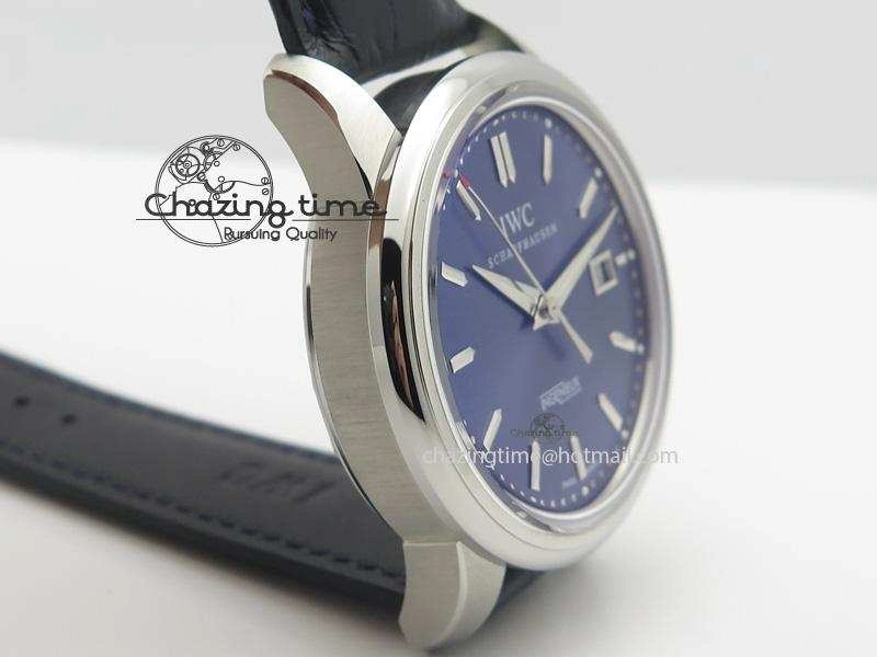 Ingeniuer St.Laurens SS Blue Dial MKF 1:1 V2 Best Edition On Black Leather Strap A UrbanStyle 7353