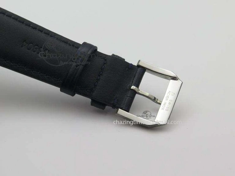 Ingeniuer St.Laurens SS Blue Dial MKF 1:1 V2 Best Edition On Black Leather Strap A UrbanStyle 7353