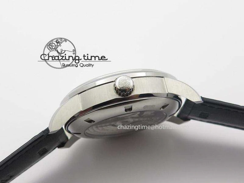 Chic Ingeniuer St.Laurens SS Brown Dial MK 1:1 Best Edition On Black Leather Strap A 7365