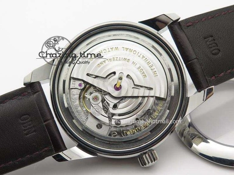 WaterResistant Ingeniuer St.Laurens SS Brown Dial MKF 1:1 V2 Best Edition On Black Leather Strap A 7352