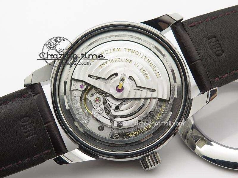 WaterResistant Ingeniuer St.Laurens SS Brown Dial MKF 1:1 V2 Best Edition On Black Leather Strap A 7352