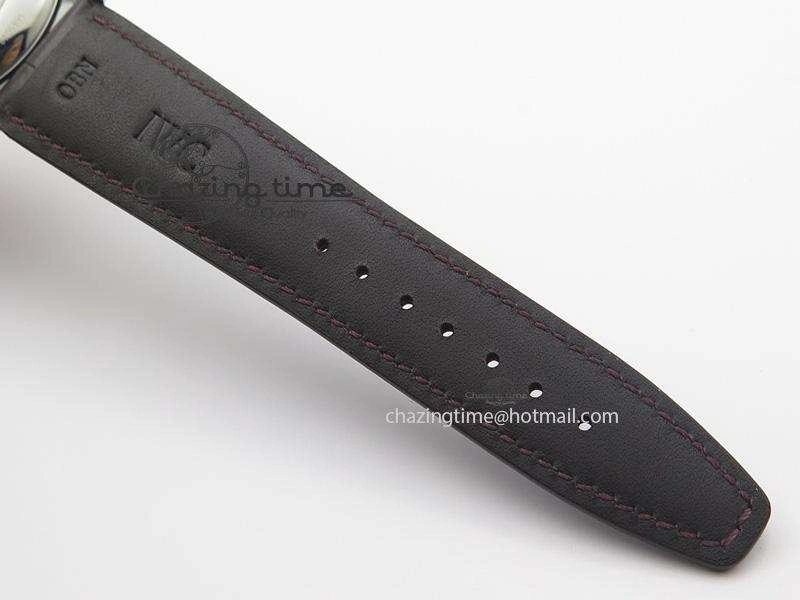 WaterResistant Ingeniuer St.Laurens SS Brown Dial MKF 1:1 V2 Best Edition On Black Leather Strap A 7352