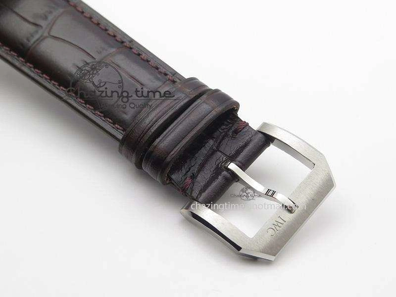 WaterResistant Ingeniuer St.Laurens SS Brown Dial MKF 1:1 V2 Best Edition On Black Leather Strap A 7352