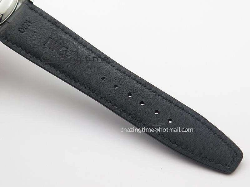 Soft Ingeniuer St.Laurens SS White Dial MKF 1:1 V2 Best Edition On Black Leather Strap A 7355