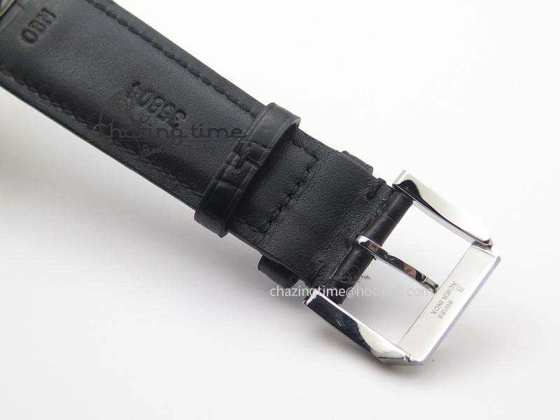 Soft Ingeniuer St.Laurens SS White Dial MKF 1:1 V2 Best Edition On Black Leather Strap A 7355