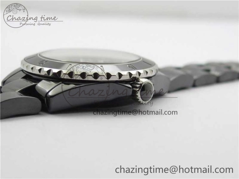 Stylish J12 38mm BV+ 1:1 Best Edition Black Korea Ceramic Black Dial Crystal Markers on Bracelet Calibre 12. 6484