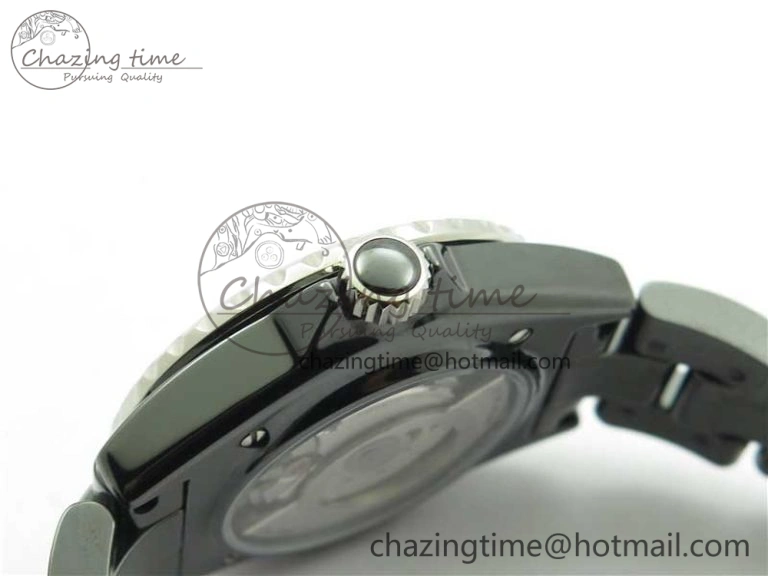 Stylish J12 38mm BV+ 1:1 Best Edition Black Korea Ceramic Black Dial Crystal Markers on Bracelet Calibre 12. 6484